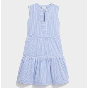 Vineyard Vines Harbor Seersucker Tiered Dress